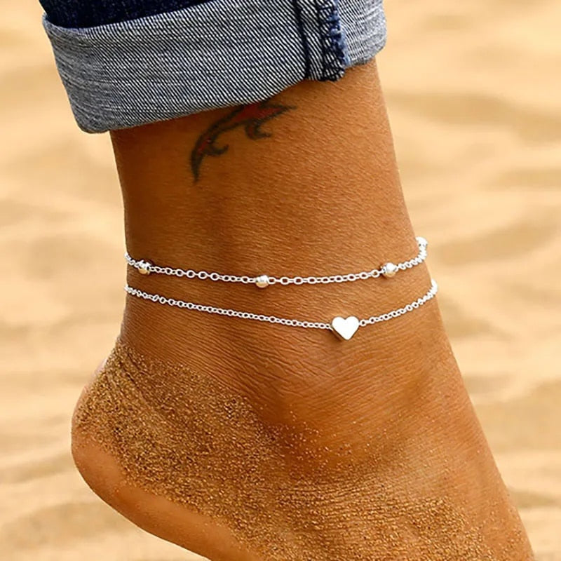 The Dainty Eve Heart Anklet